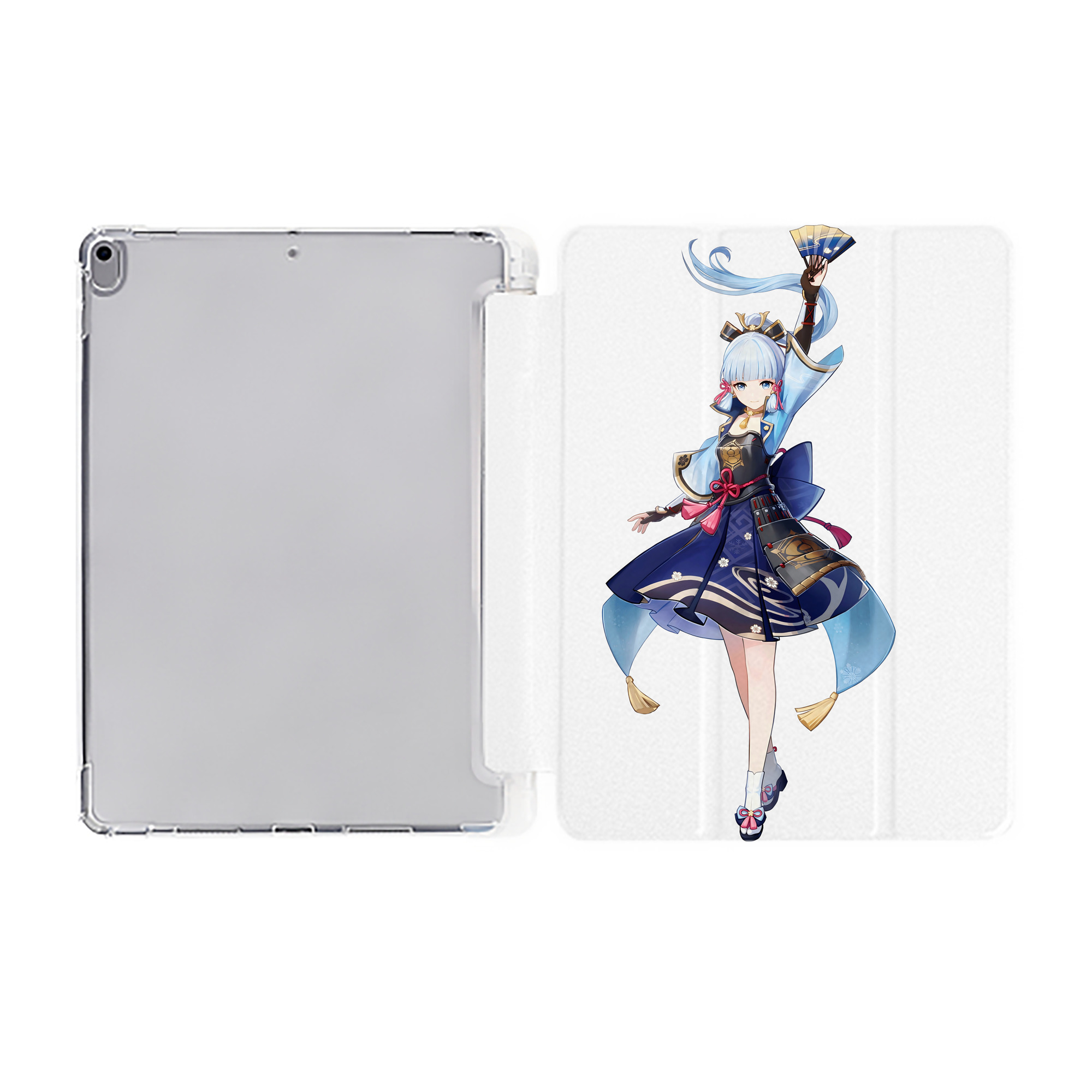 げんし神 神里綾華 神宮寺レン genshin Kamimiya Ren IPad ケース ペン収納付き 三つ折りスタンド PUレザー×シリコン 対応機種9.5/10.5/10.9インチ